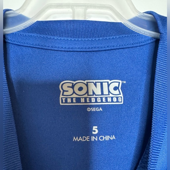 Sonic the Hedgehog Blue Kids T-Shirt and matching shorts NWOT - Picture 2 of 4